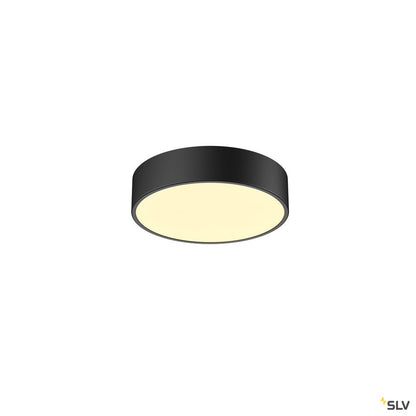 SLV MEDO 30 CW, CORONA, LED Indoor Wand- und Deckenaufbauleuchte, DALI, schwarz, 3000/4000K