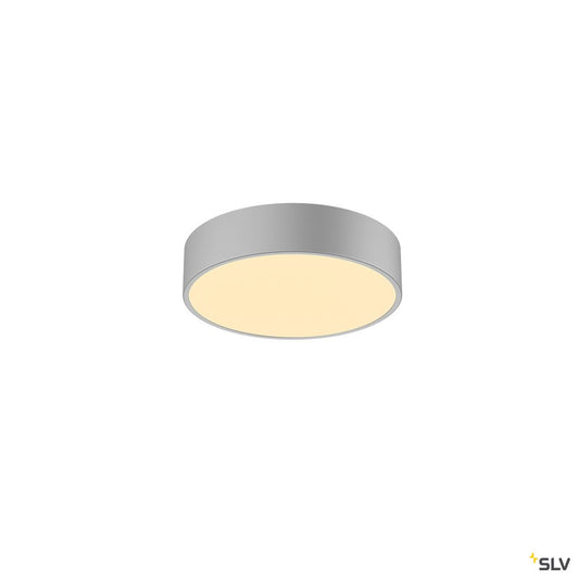SLV MEDO 30 CW, CORONA, LED Indoor Wand- und Deckenaufbauleuchte, DALI, silbergrau, 3000/4000K