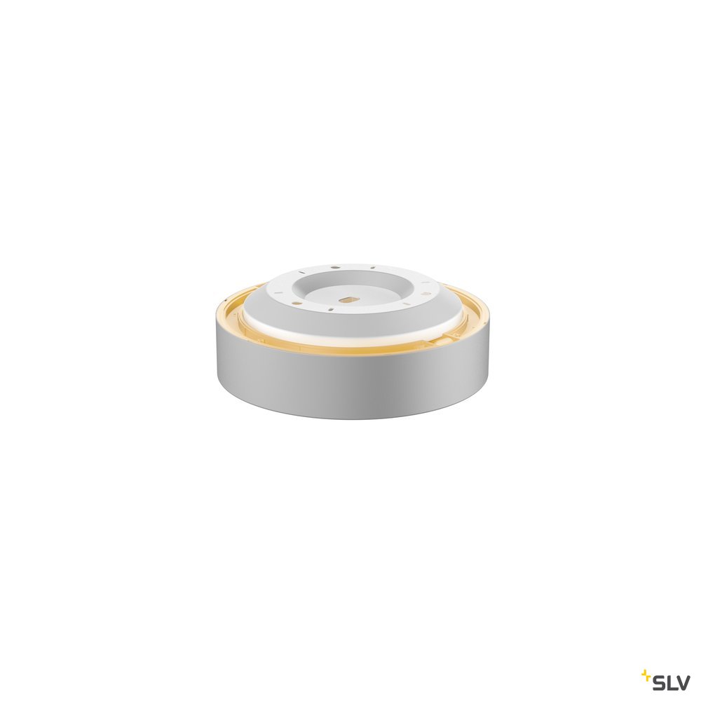 SLV MEDO 30 CW, CORONA, LED Indoor Wand- und Deckenaufbauleuchte, DALI, silbergrau, 3000/4000K