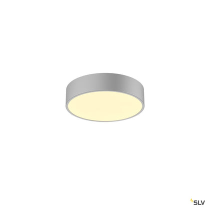 SLV MEDO 30 CW, CORONA, LED Indoor Wand- und Deckenaufbauleuchte, DALI, silbergrau, 3000/4000K