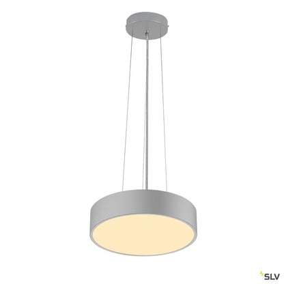 SLV MEDO 30 CW, CORONA, LED Indoor Wand- und Deckenaufbauleuchte, DALI, silbergrau, 3000/4000K