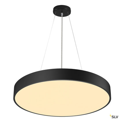 SLV MEDO 60 CW, CORONA, LED Indoor Wand- und Deckenaufbauleuchte, DALI, schwarz, 3000/4000K
