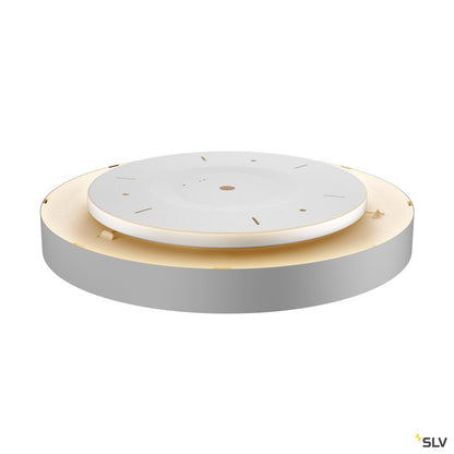 SLV MEDO 60 CW, CORONA, LED Indoor Wand- und Deckenaufbauleuchte, DALI, silbergrau, 3000/4000K