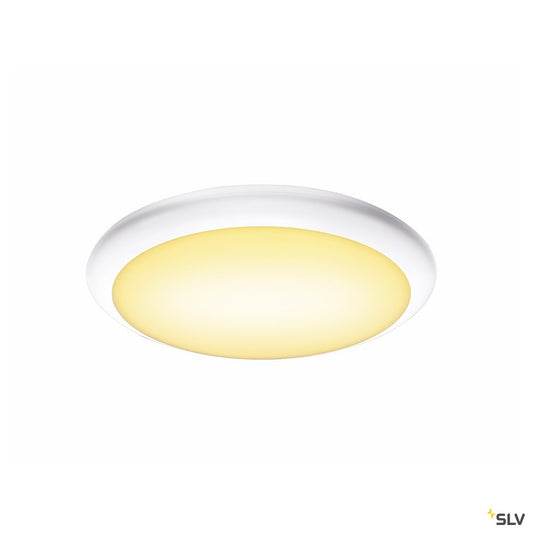 SLV RUBA 10 CW, LED Outdoor Wand- und Deckenaufbauleuchte, weiß, IP65, 3000/4000K