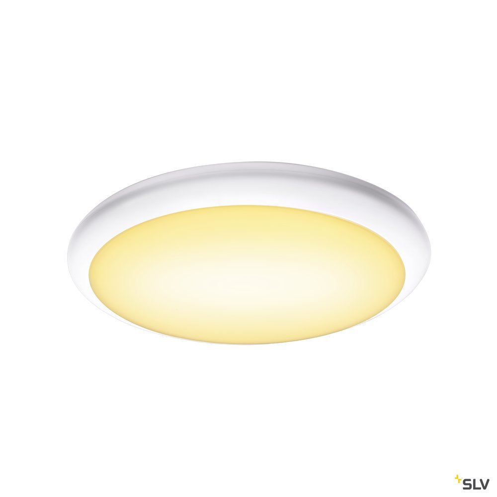 SLV RUBA 16 CW, LED Outdoor Wand- und Deckenaufbauleuchte, weiß, IP65, 3000/4000K