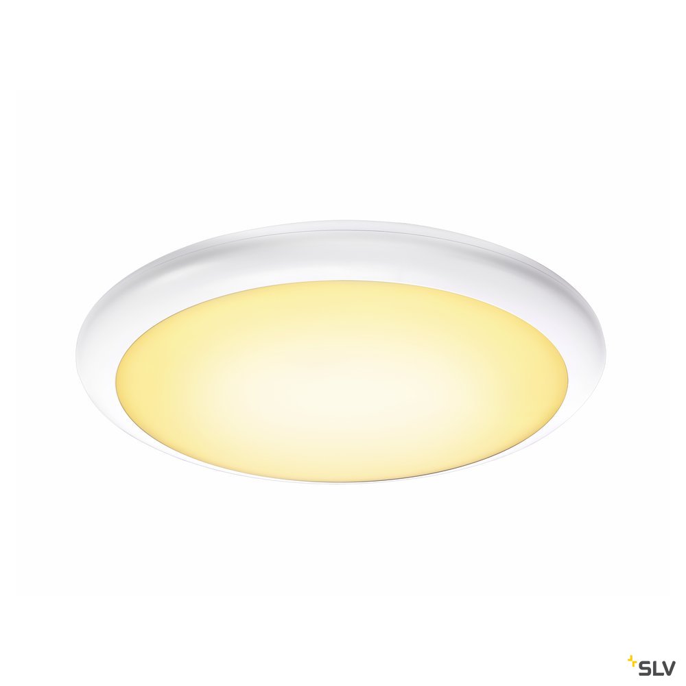 SLV RUBA 20 CW, LED Outdoor Wand- und Deckenaufbauleuchte, weiß, IP65, 3000/4000K