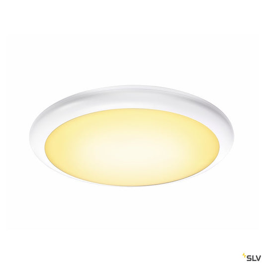 SLV RUBA 20 CW, LED Outdoor Wand- und Deckenaufbauleuchte, weiß, IP65, 3000/4000K