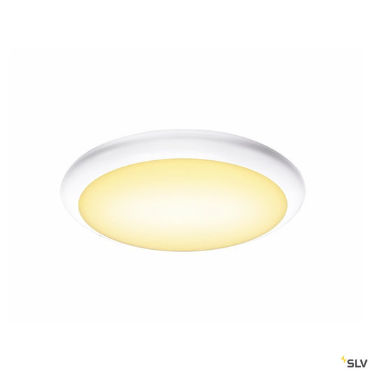 SLV RUBA 10 CW Sensor, LED Outdoor Wand- und Deckenaufbauleuchte, weiß IP65 3000/4000K