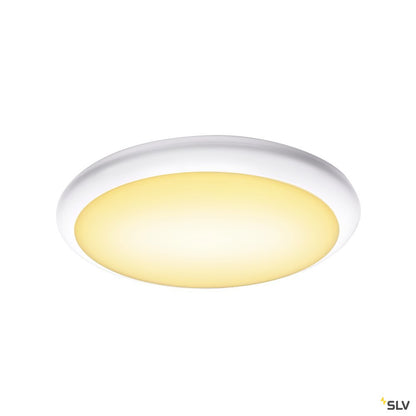 SLV RUBA 16 CW Sensor, LED Outdoor Wand- und Deckenaufbauleuchte, weiß IP65 3000/4000K