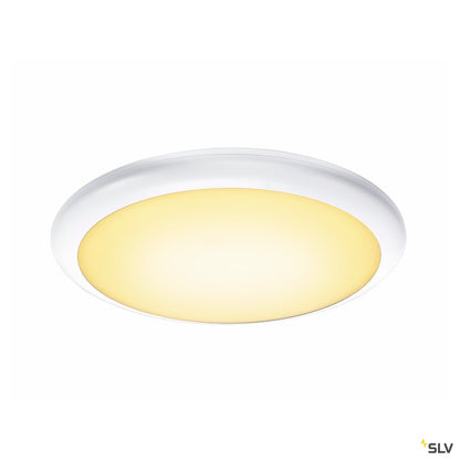 SLV RUBA 20 CW Sensor, LED Outdoor Wand- und Deckenaufbauleuchte, weiß IP65 3000/4000K