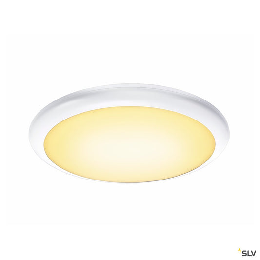 SLV RUBA 20 CW Sensor, LED Outdoor Wand- und Deckenaufbauleuchte, weiß IP65 3000/4000K