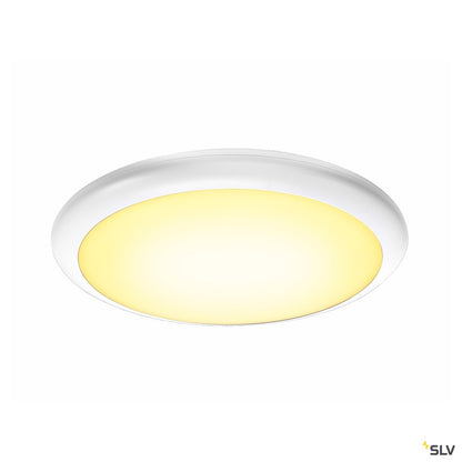 SLV RUBA 20 CW Sensor, LED Outdoor Wand- und Deckenaufbauleuchte, weiß IP65 3000/4000K