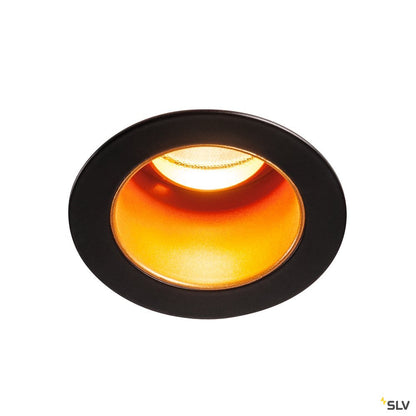 SLV TRITON MINI DL, LED Indoor Deckeneinbauleuchte, schwarz/gold, 2700K, 15°