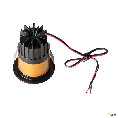 SLV TRITON MINI DL, LED Indoor Deckeneinbauleuchte, schwarz/gold, 2700K, 15°