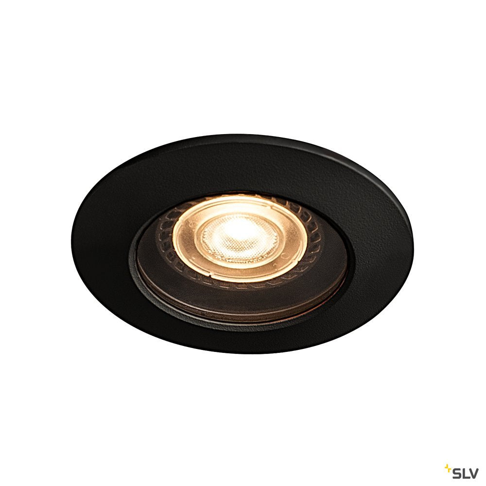 SLV VARU QPAR51 DL, Outdoor Deckeneinbauleuchte, schwarz, IP20/65