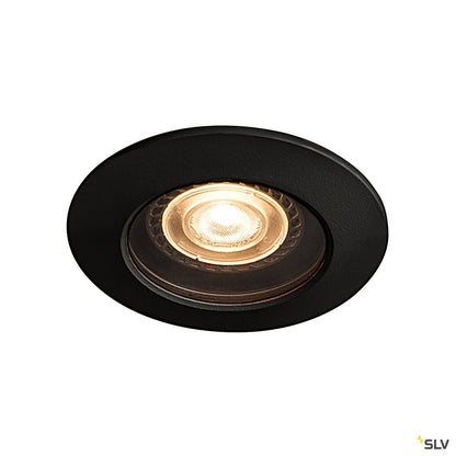 SLV VARU QPAR51 DL, Outdoor Deckeneinbauleuchte, schwarz, IP20/65