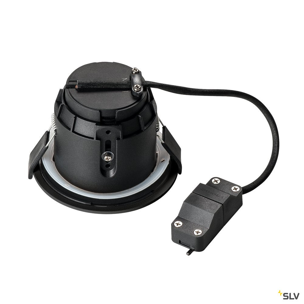 SLV VARU QPAR51 DL, Outdoor Deckeneinbauleuchte, schwarz, IP20/65