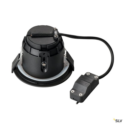 SLV VARU QPAR51 DL, Outdoor Deckeneinbauleuchte, schwarz, IP20/65