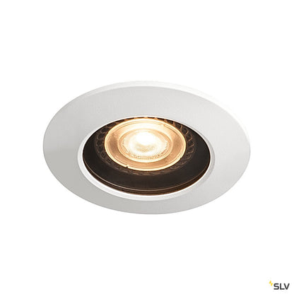 SLV VARU QPAR51 DL, Outdoor Deckeneinbauleuchte, schwarz/weiß, IP20/65