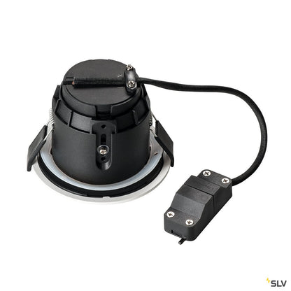 SLV VARU QPAR51 DL, Outdoor Deckeneinbauleuchte, schwarz/weiß, IP20/65