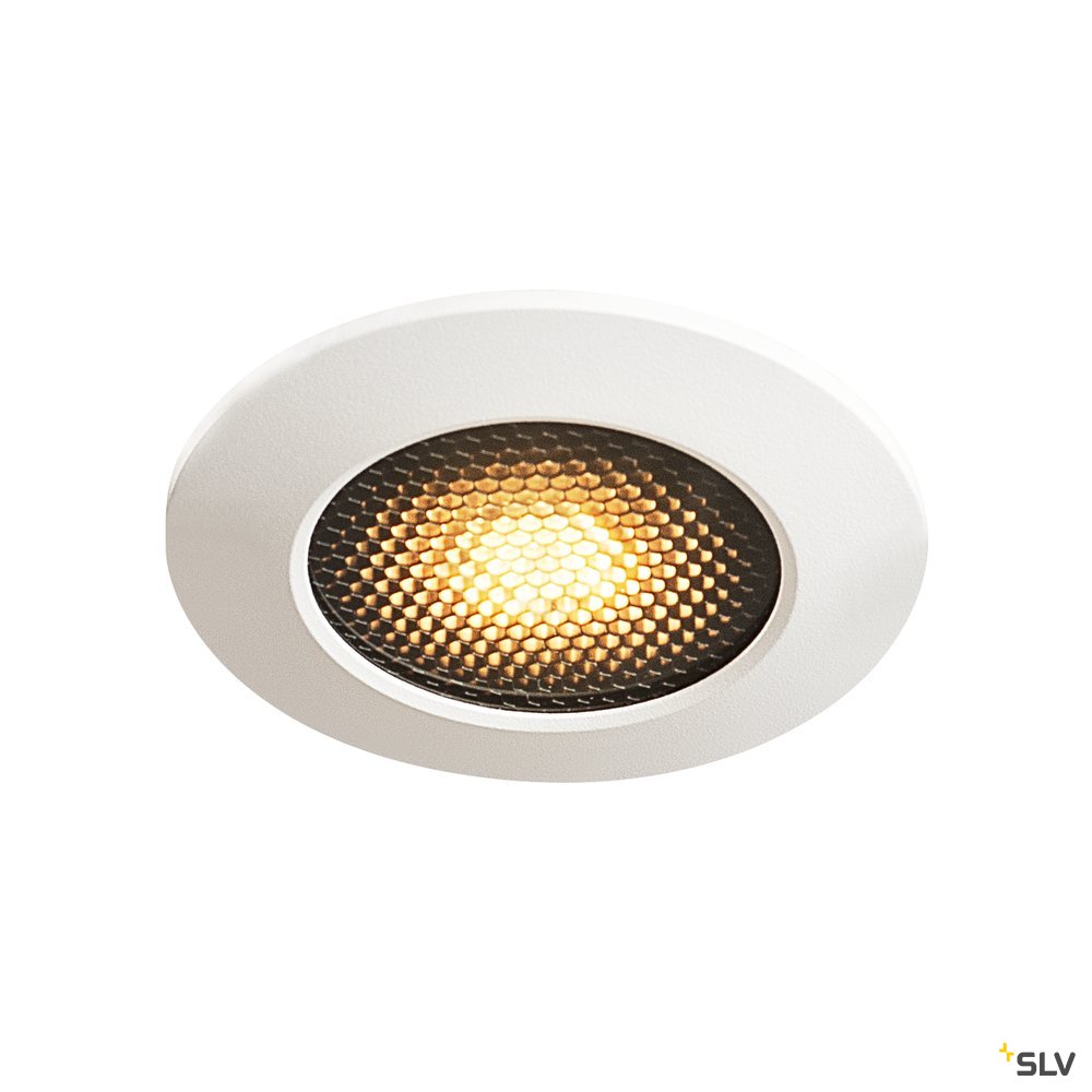 SLV VARU QPAR51 DL, Outdoor Deckeneinbauleuchte, schwarz/weiß, IP20/65
