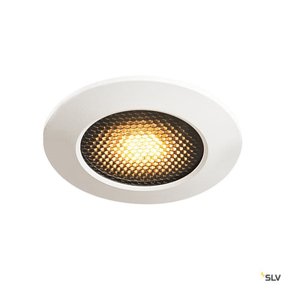 SLV VARU QPAR51 DL, Outdoor Deckeneinbauleuchte, schwarz/weiß, IP20/65