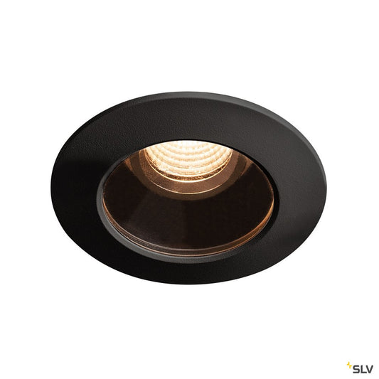 SLV VARU DL, LED Outdoor Deckeneinbauleuchte, schwarz, IP20/65, 2700K