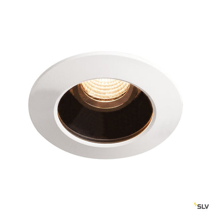 SLV VARU DL, LED Outdoor Deckeneinbauleuchte,schwarz/weiß, IP20/65, 2700K