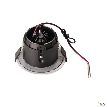 SLV VARU DL, LED Outdoor Deckeneinbauleuchte,schwarz/weiß, IP20/65, 2700K