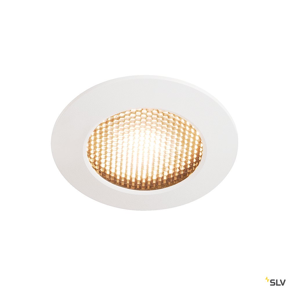 SLV VARU DL, LED Outdoor Deckeneinbauleuchte,schwarz/weiß, IP20/65, 2700K