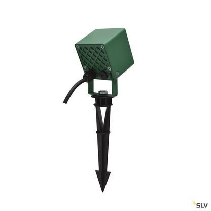 SLV NAUTILUS 10 Spike, LED Outdoor Erdspießleuchte, grün IP65 3000K, 45°