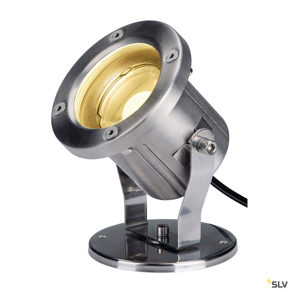 SLV NAUTILUS, LED Outdoor Erdspießleuchte, Edelstahl 316, IP55, 3000K