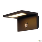SLV LED SENSOR WL, LED Outdoor Wandaufbauleuchte, IP44, anthrazit, 3000K