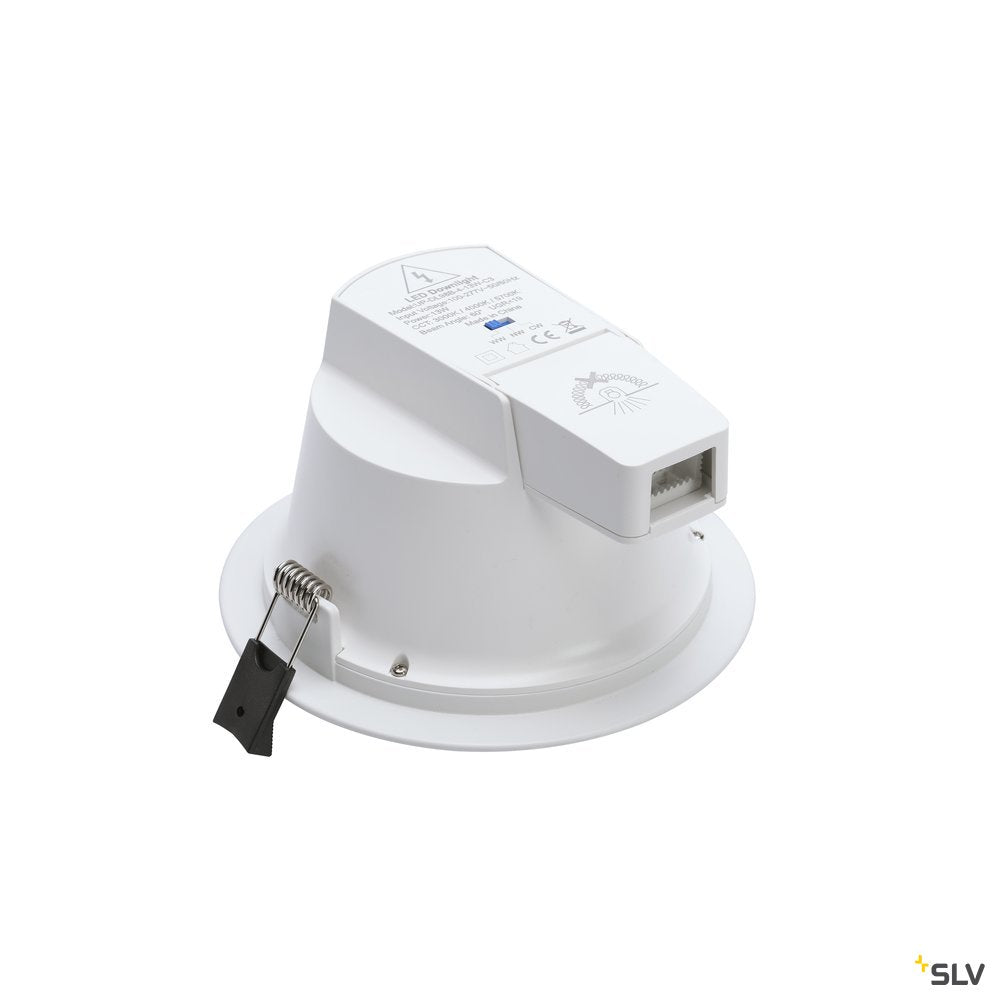 SLV RILO DL, LED Indoor Deckeneinbauleuchte, weiß/chrom, 3000/4000K, 14W
