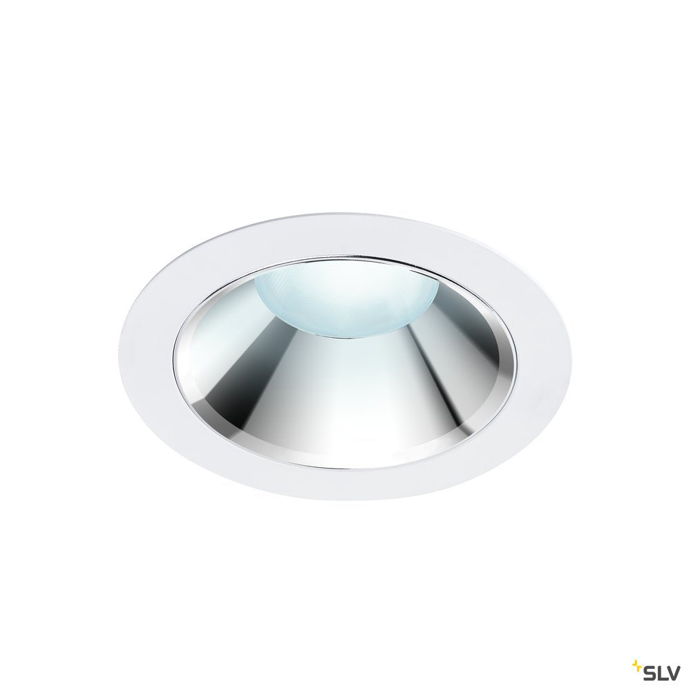 SLV RILO DL, LED Indoor Deckeneinbauleuchte, weiß/chrom, 3000/4000K, 18W