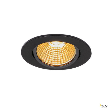 SLV NEW TRIA rund, LED Indoor Deckeneinbauleuchte, schwarz, 1800-3000K, 7,2W