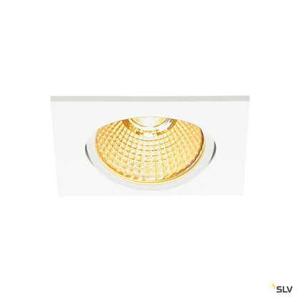 SLV NEW TRIA eckig, LED Indoor Deckeneinbauleuchte, weiß, 1800-3000K, 7,2W