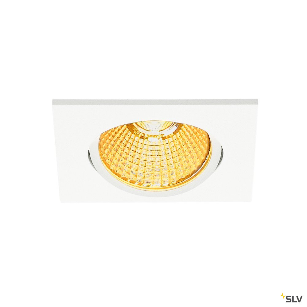 SLV NEW TRIA eckig, LED Indoor Deckeneinbauleuchte, weiß, 1800-3000K, 7,2W
