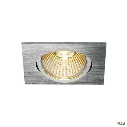 SLV NEW TRIA eckig, LED Indoor Deckeneinbauleuchte, alu gebürstet, 1800-3000K 7,2W