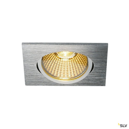 SLV NEW TRIA eckig, LED Indoor Deckeneinbauleuchte, alu gebürstet, 1800-3000K 7,2W