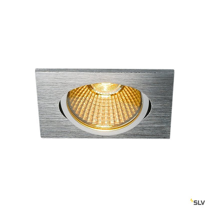 SLV NEW TRIA eckig, LED Indoor Deckeneinbauleuchte, alu gebürstet, 1800-3000K 7,2W