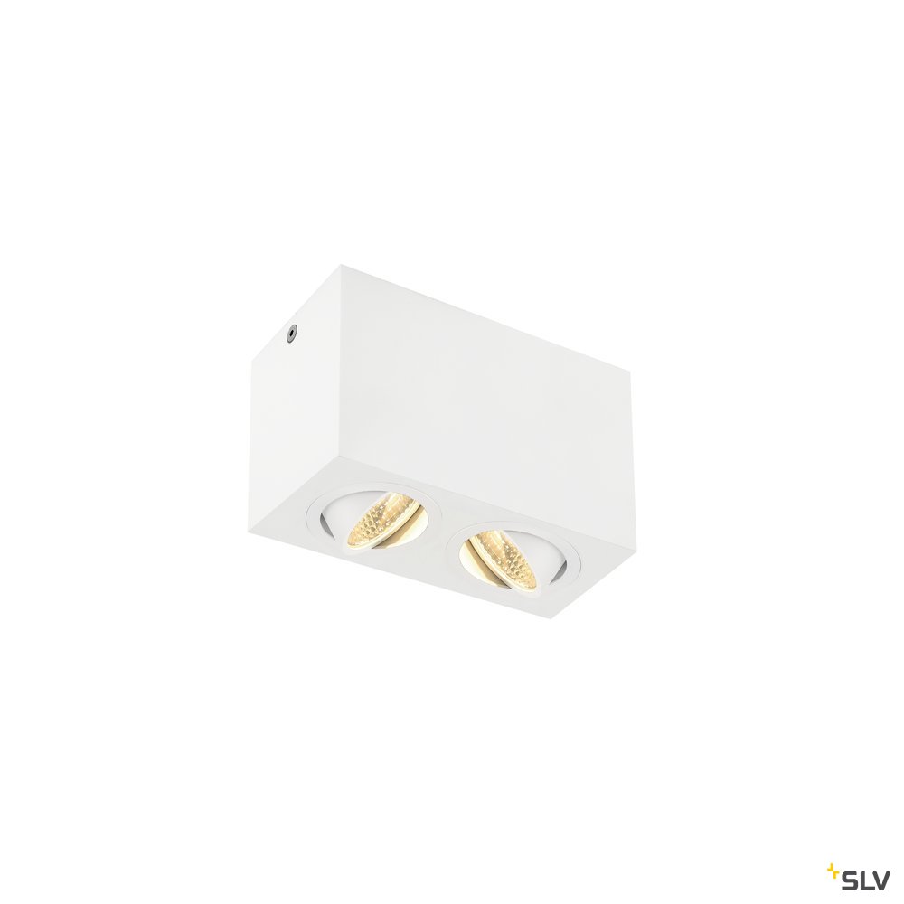 SLV TRILEDO Double, LED Indoor Deckenaufbauleuchte, weiß, 3000K, 16W