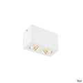 SLV TRILEDO Double, LED Indoor Deckenaufbauleuchte, weiß, 3000K, 16W