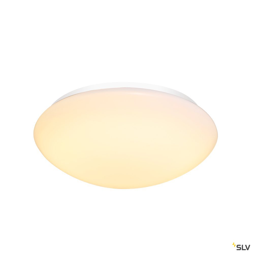 SLV LIPSY 40 Dome, LED Outdoor Wand- und Deckenaufbauleuchte, weiß, IP44, 3000/4000K