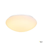 SLV LIPSY 40 Dome, LED Outdoor Wand- und Deckenaufbauleuchte, weiß, IP44, 3000/4000K