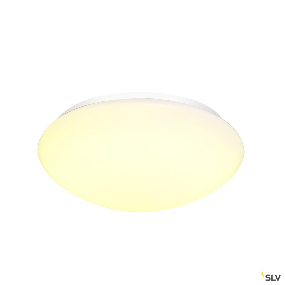 SLV LIPSY 40 Dome, LED Outdoor Wand- und Deckenaufbauleuchte, weiß, IP44, 3000/4000K
