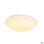 SLV LIPSY 50 Dome, LED Outdoor Wand- und Deckenaufbauleuchte, weiß, IP44, 3000/4000K