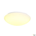 SLV LIPSY 50 Dome, LED Outdoor Wand- und Deckenaufbauleuchte, weiß, IP44, 3000/4000K