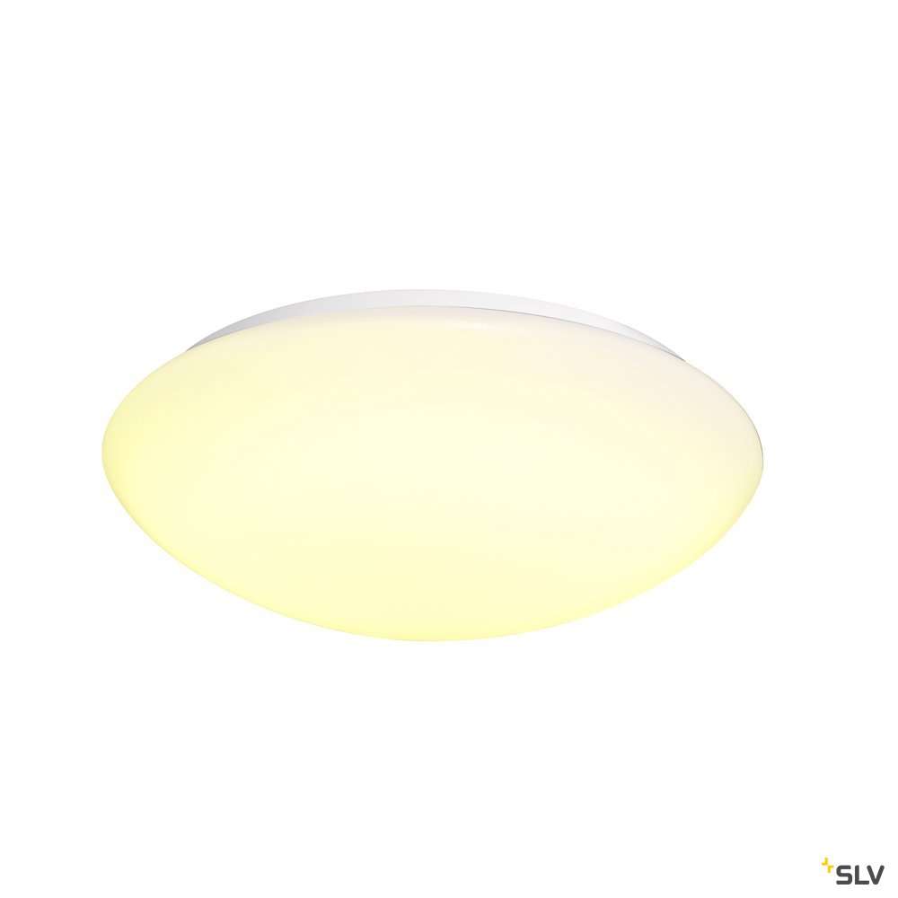 SLV LIPSY 50 Dome, LED Outdoor Wand- und Deckenaufbauleuchte, weiß, IP44, 3000/4000K