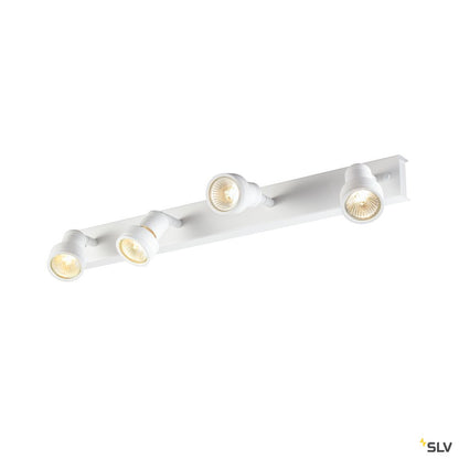 SLV PURI CW, Indoor Wand- und Deckenaufbauleuchte, quad, QPAR51, weiß, 4x50W